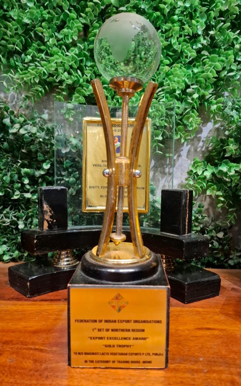 "Gold Trophy" Export Excellence Award